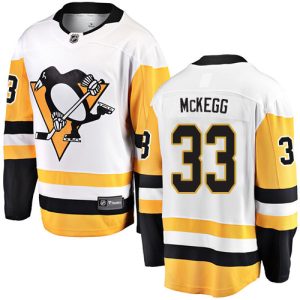 Herren Pittsburgh Penguins Eishockey Trikot Greg McKegg #33 Breakaway Weiß Fanatics Branded Auswärts